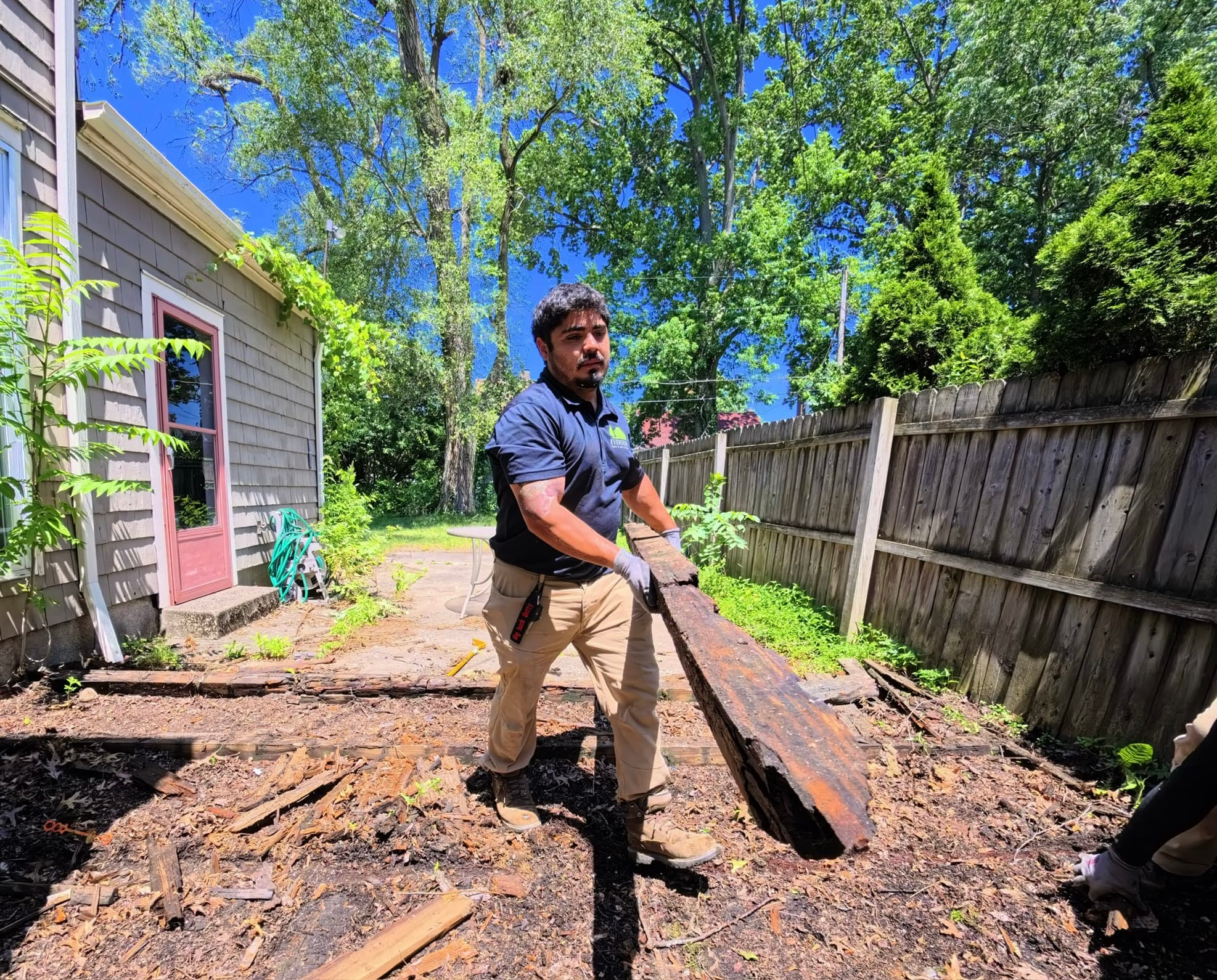 Deck debris removal residential Lake County Ohio