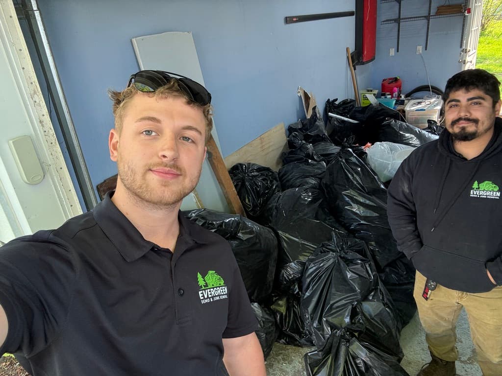 Garage cleanout junk bags residential Ohio